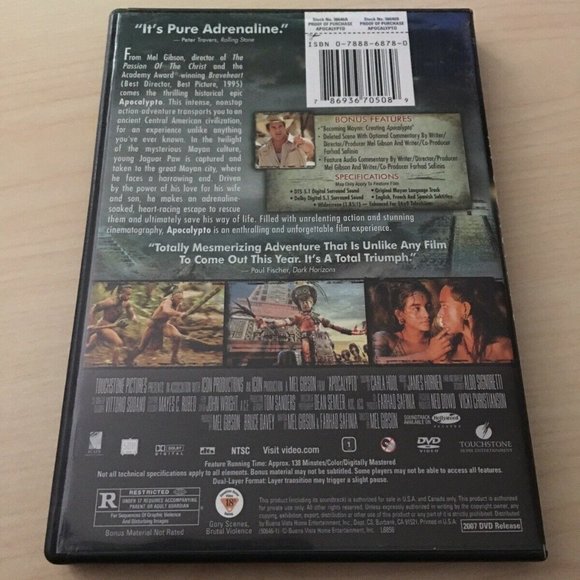 APOCALYPTO - DVD MOVIE - Picture 2 of 2